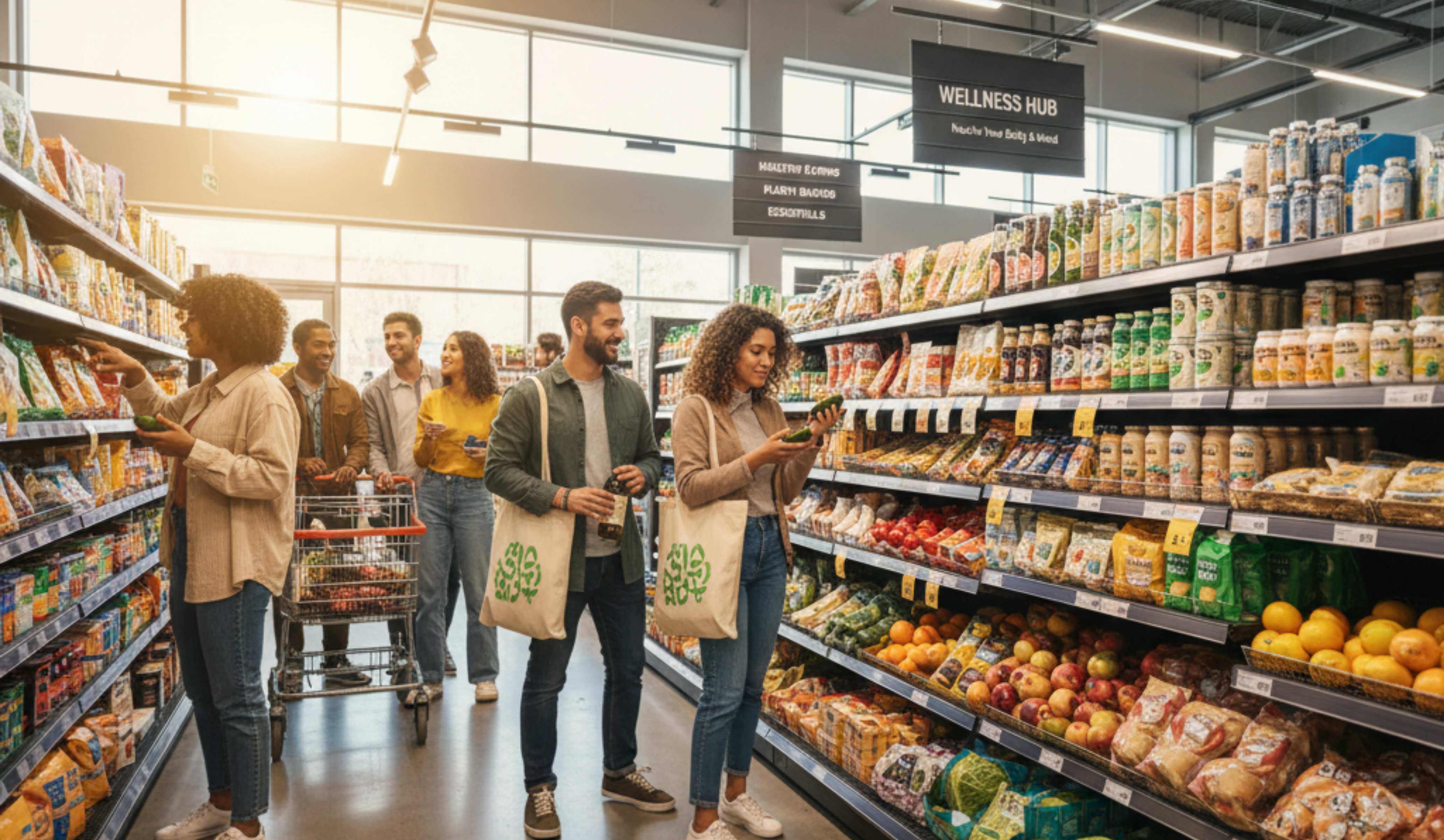 Geração Z e Millennials redefinem consumo de produtos fitness em supermercados